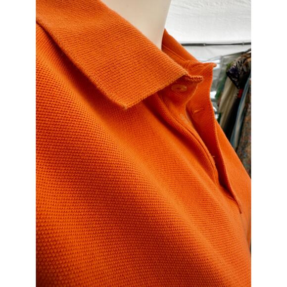 Vintage 90s Ralph Lauren Women’s Orange Polo Shirt Medium - Picture 6 of 7